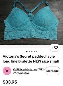 victoria's secret Blue Lace Bra