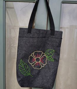 Customized Embroidered Jute Tote Bag