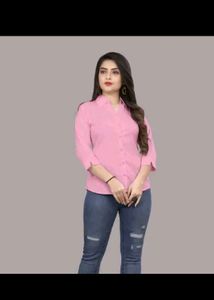 Stylish Pink Button-Up Shirt