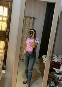 Distressed Skin Fit Jean