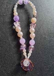 purple shell keychain