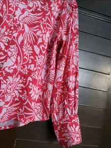 Vero Moda Vibrant Floral Print Button-Up Shirt