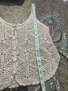 Crochet Button-Down Tank