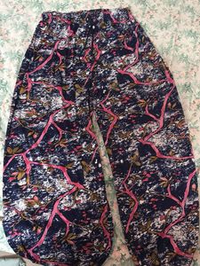 Boho Floral Print Palazzo Pants