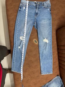 Stylish Ripped Blue Jeans