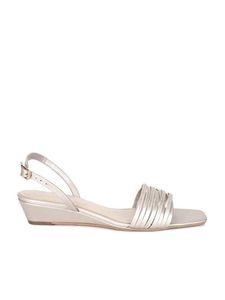 'W' Rose Gold Square Toe Wedges