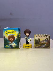 Bob Ross Bobblehead &amp; Painting Flipbook