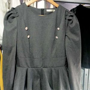 Gray Peplum Bodycon Dress