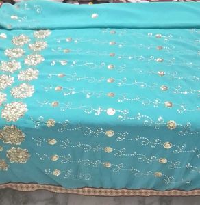 Brand new Beautiful fancy embroidery Saree