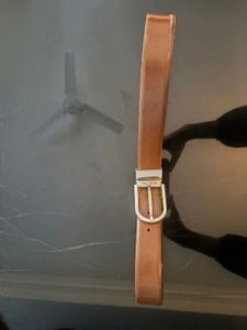Benetton Leather Reversible Belt - Black/Brown
