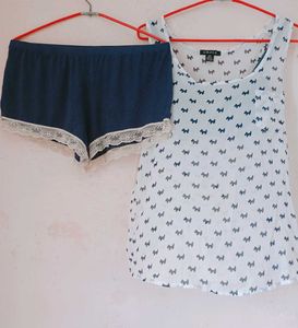 Cute Pajama Set With Bra