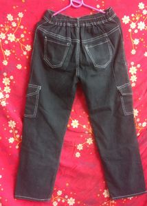 this charcoal cargo jeans
