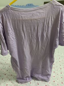 Lavender Ribbed T-Shirt