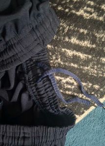 Navy Blue Wide Leg Sweatpants