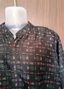 Patterned Short Sleeve Tunic