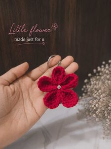 Crochet Flower Keychain