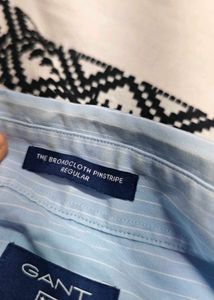 Gant Men's Light Blue Button-Down Shirt(of)