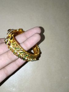 Exquisite Peacock Enamel Bangle