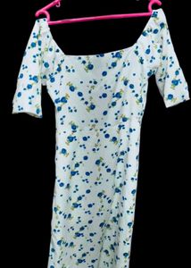 White Floral Maxi Dress