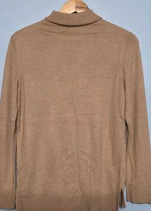 Tan Turtleneck Sweater