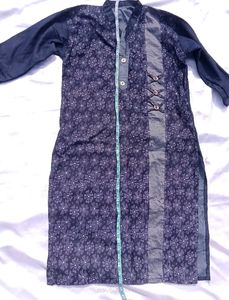 Stylish Blue Floral Kurta