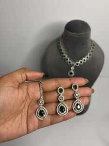 Emerald and Diamond Jewelry Set
