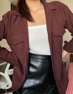 Brown Korean oversized Shirt/jacket