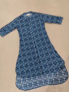 Blue Printed Kurta