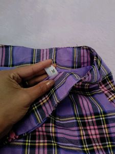 Cute Plaid Mini Skirt