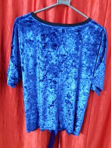 Blue Velvet 'Wild' Top