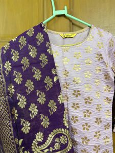 Elegant Lavender Kurta Set