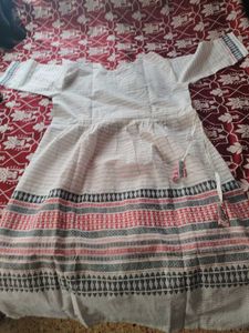 Handcrafted Katha (Kantha) Stitch Pure Cotton Dres