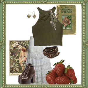 SALE fairycore olive top