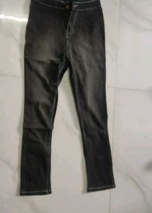 Classic Black Washed Denim Jeans