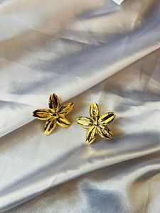 Gold Flower Earrings