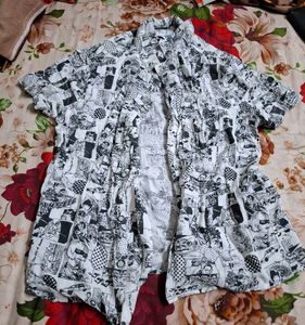 Graphic Print Short Sleeve Shirt