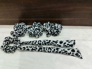 Leopard Print Scrunchie Set