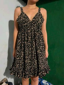 Chic Floral Print Mini Dress