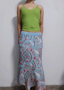Bohemian Print Maxi Skirt