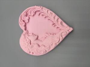 Elegant Blush Heart Jewelry Tray