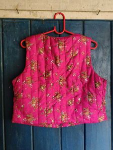 Quilted Floral Vest
