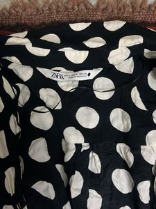 Zara Chic Polka Dot Midi wrap Dress