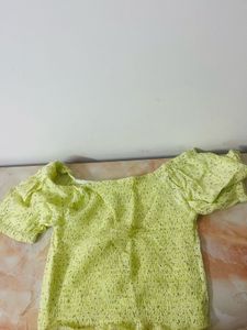 Cute Floral Ruched Crop Top