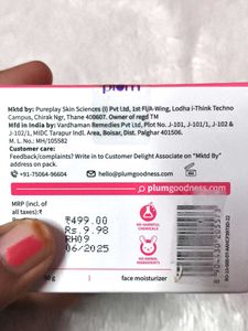 Plum 1% Hyaluronic Acid &amp; Bulgarian Rose ​Dew-It-L