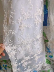 White Floral Lace Hoodie Shrug