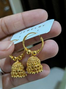 Golden High gold jhumki