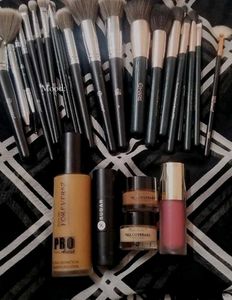 Professional Makeup and brush combo