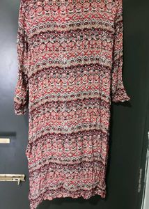 Boho Print Long Kimono Cardigan