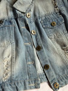 Distressed Denim Jacket