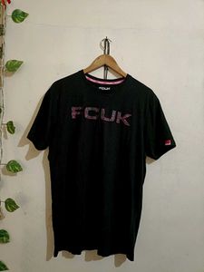 FCUK Black Graphic Tee